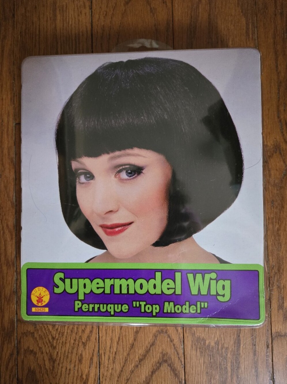 Rubie's Black Supermodel Bob Wig with Bangs
